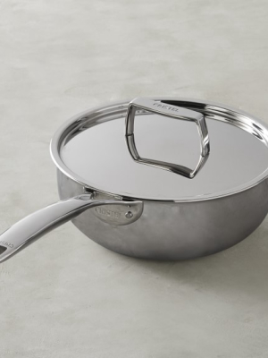 Cristel Castel'pro Stainless-steel Saucier With Lid