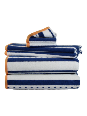 6pk Stripe Bath Towel - Freshee