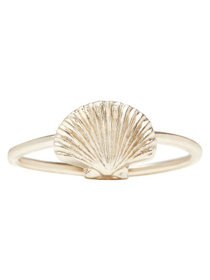Scallop Shell Stacking Ring