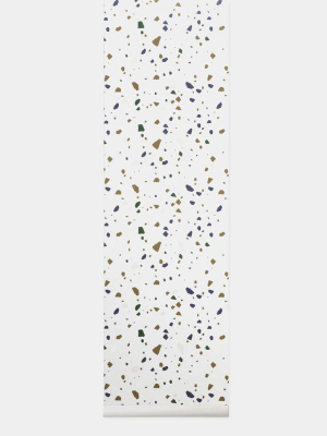 Terrazzo Wallpaper In Grey