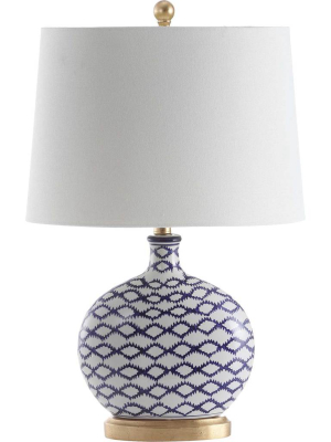 Madurai Table Lamp Blue/white