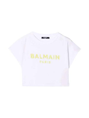 Balmain Kids Logo Print T-shirt