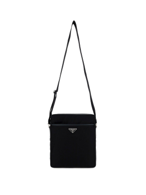 Prada Logo Plaque Shoulder Bag