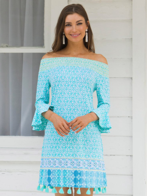 Coastal Cottage Off The Shoulder Dress