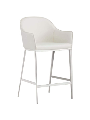 Stanis Counter Stool, White