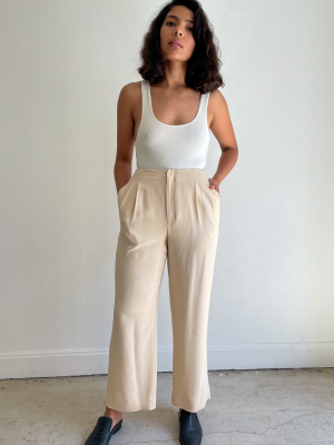 Silk Narrow Waist Pants