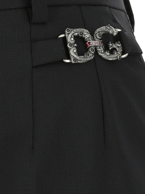 Dolce & Gabbana Logo Embellished Pants