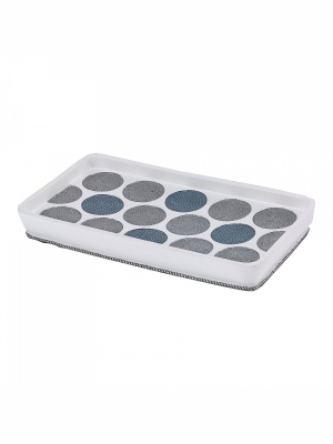 Avanti Dotted Circles Shower Tray - White