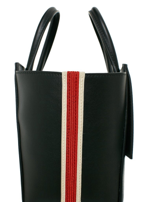 Bonnie Mini Top-handle Bag (92wlba42-001-black-red-white)