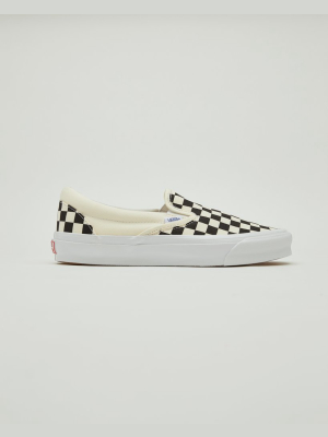 Ua Og Classsic Slip-on Sneakers In Checkerboard White