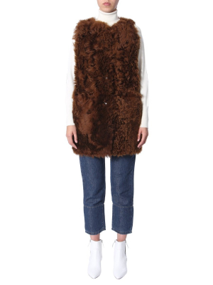 Marni Shearling Fur Sleeveless Jacket