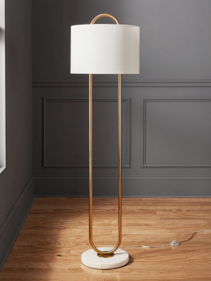 Warner Marble Base Floor Lamp