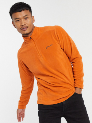 Columbia Klamath Range Ii 1/4 Zip Fleece In Orange