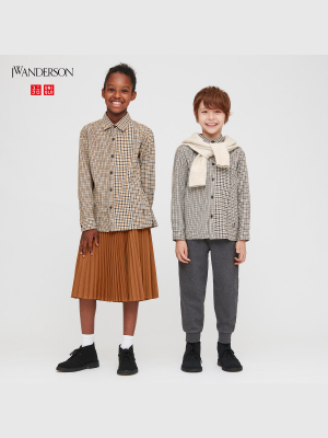 Kids Flannel Checked Long-sleeve Shirt (jw Anderson)