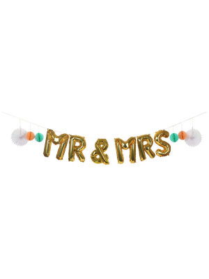 Mr & Mrs Balloon Garland