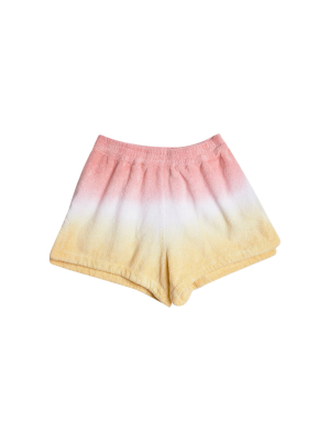 Estate Dyed Cotton-terry Mini Shorts