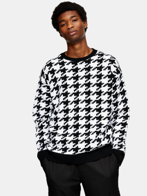 Black Houndstooth Sweater