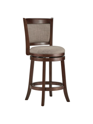 24" Piacenza Swivel Counter Height Barstool - Inspire Q