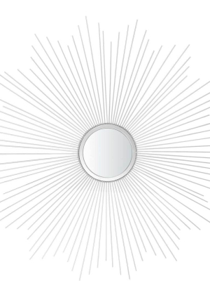 Ara Sunburst Mirror Silver