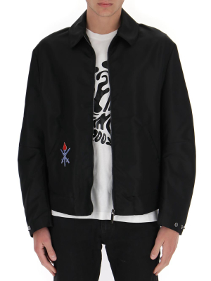 Opening Ceremony Logo Embroidered Varsity Jacket