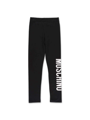 Moschino Kids Logo Printed Leggings