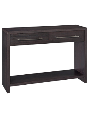 Storage Furniture Console Table - Black Walnut-closetmaid