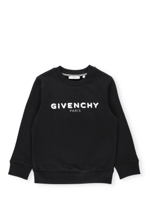 Givenchy Kids Logo Print Crewneck Sweatshirt