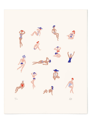 Ladies At The Beach – Limited Edition Print