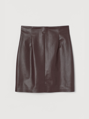 Faux Leather Skirt