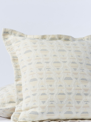 Coyuchi Monrovia Organic Matelasse Euro Sham