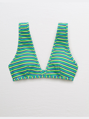 Aerie Wide Strap Plunge Bikini Top