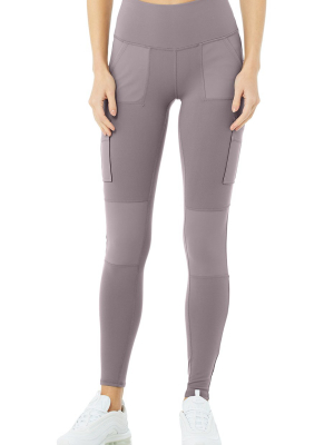 High-waist Cargo Legging - Purple Dusk