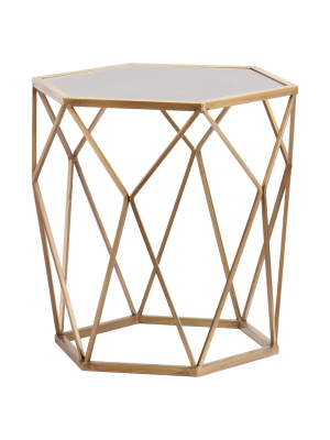 Accent Table - Soft Gold - Aiden Lane