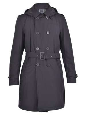 Herno Double Breasted Belted Trench Coat