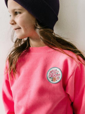 Seaslope Watch Me Bloom Sweatshirt - Fuchsia