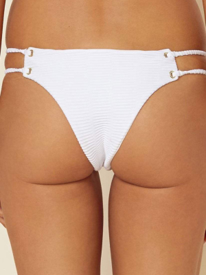 Blue Life Roped Up Skimpy Jacquard Bottom In White 390-9354-wht