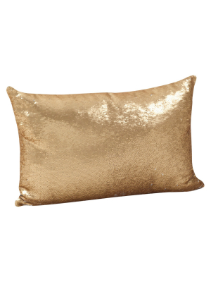 Sirun Sequin Mermaid Design Throw Pillow - Saro Lifestyle