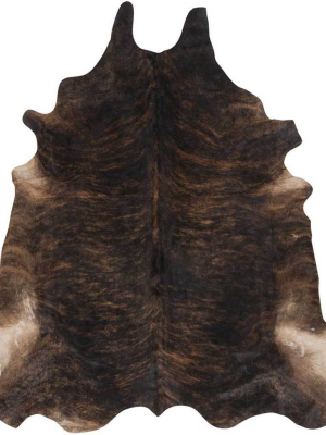 Duke Mocha/black Cowhide Rug