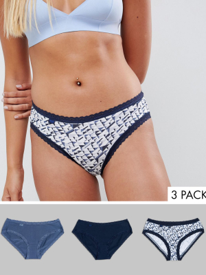 Sloggi Weekend Cotton Hipster 3 Pack Brief