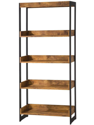 59.75" Rustically Designed Bookshelf - Benzara