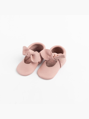 Blush Knotted Bow Mocc
