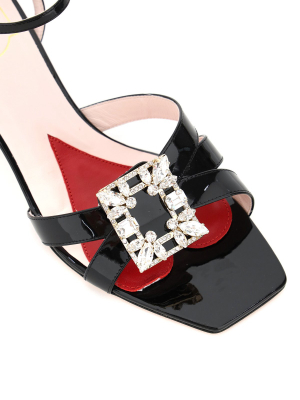 Roger Vivier Virgule Mini Broche Vivier Buckle Sandals