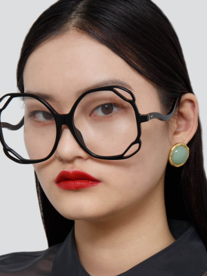 Jerry Oversized Optical Frame In Black