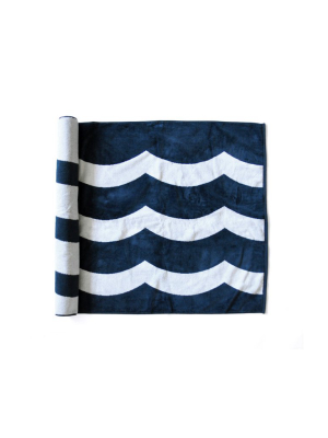 Waves Beach Towel