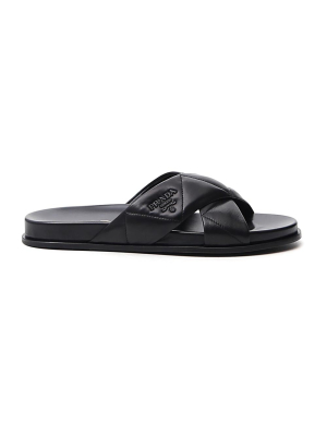 Prada Crossover Padded Slides