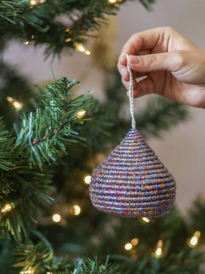 Multicolor Metallic Bulb Ornament