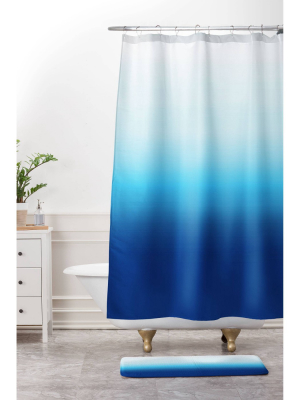 Under The Sea Shower Curtain Blue - Deny Designs