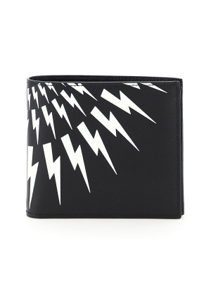 Neil Barrett Fair-isle Thunderbolt Bifold Wallet