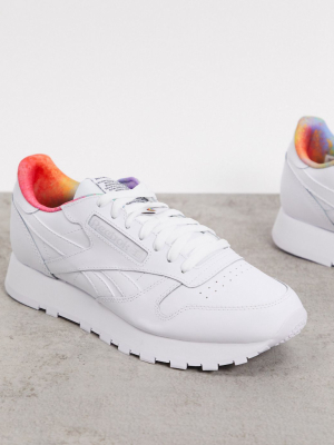 Reebok Pride Classic Leather Trainers In White