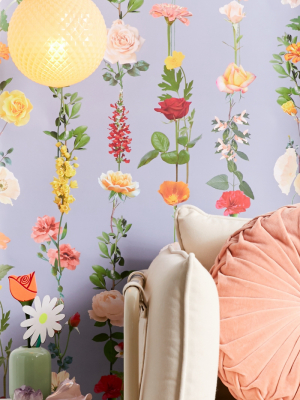 Floral Garland Removable Wallpaper
